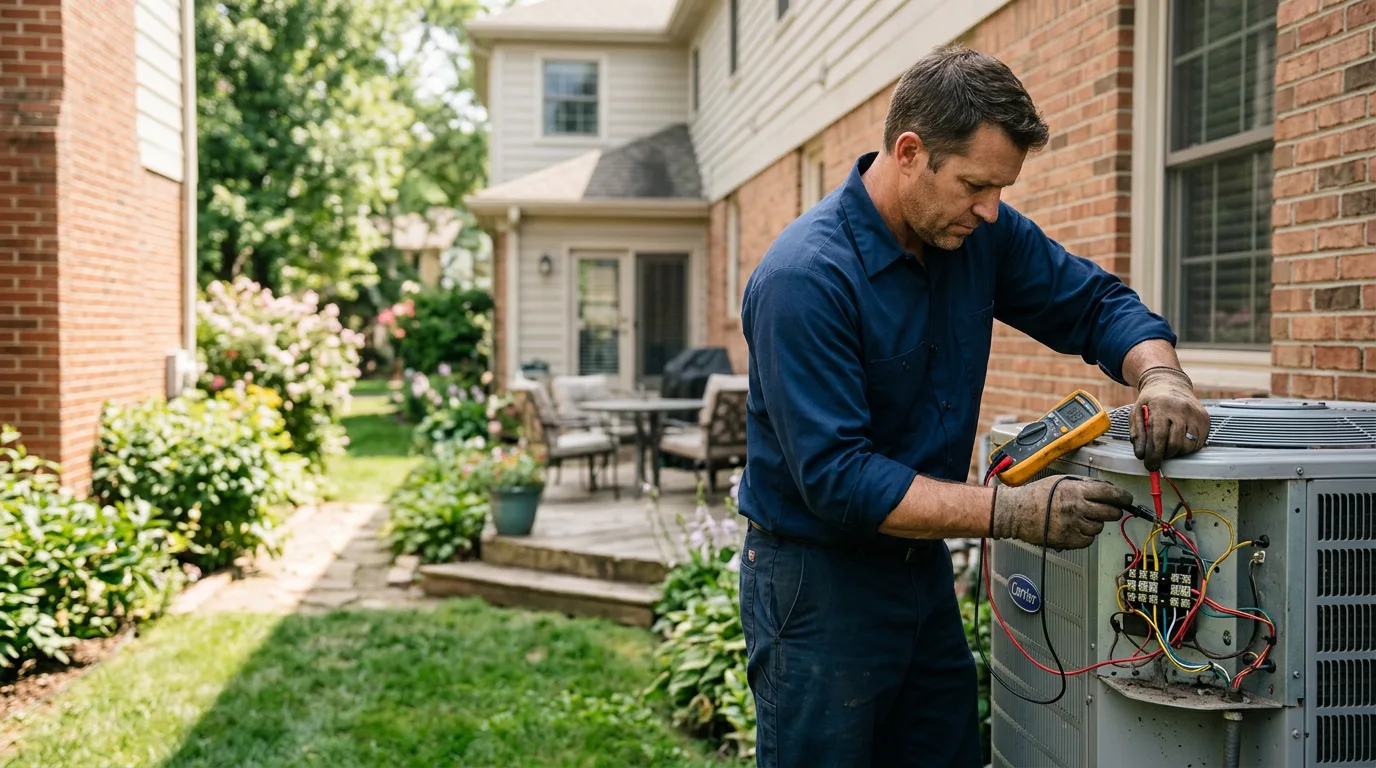 HVAC technician working near Carrier, OK